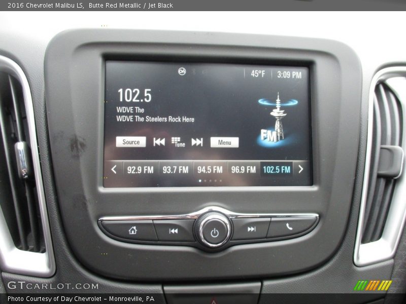 Butte Red Metallic / Jet Black 2016 Chevrolet Malibu LS