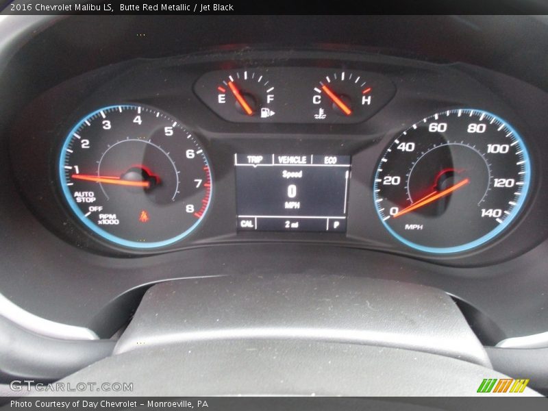 Butte Red Metallic / Jet Black 2016 Chevrolet Malibu LS