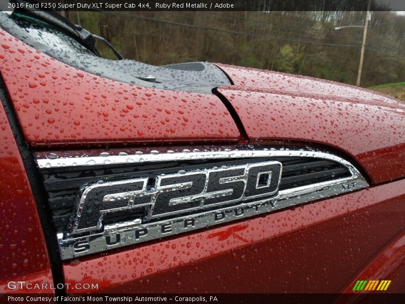 Ruby Red Metallic / Adobe 2016 Ford F250 Super Duty XLT Super Cab 4x4