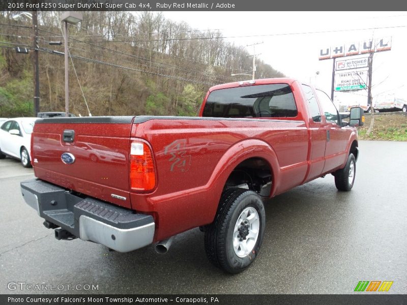 Ruby Red Metallic / Adobe 2016 Ford F250 Super Duty XLT Super Cab 4x4