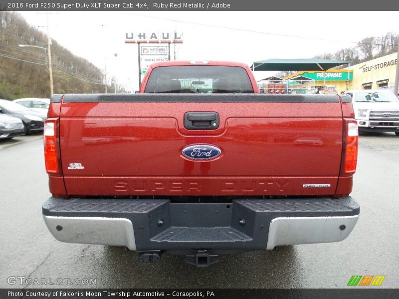 Ruby Red Metallic / Adobe 2016 Ford F250 Super Duty XLT Super Cab 4x4
