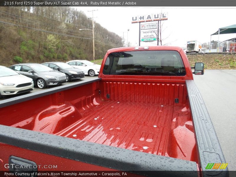 Ruby Red Metallic / Adobe 2016 Ford F250 Super Duty XLT Super Cab 4x4