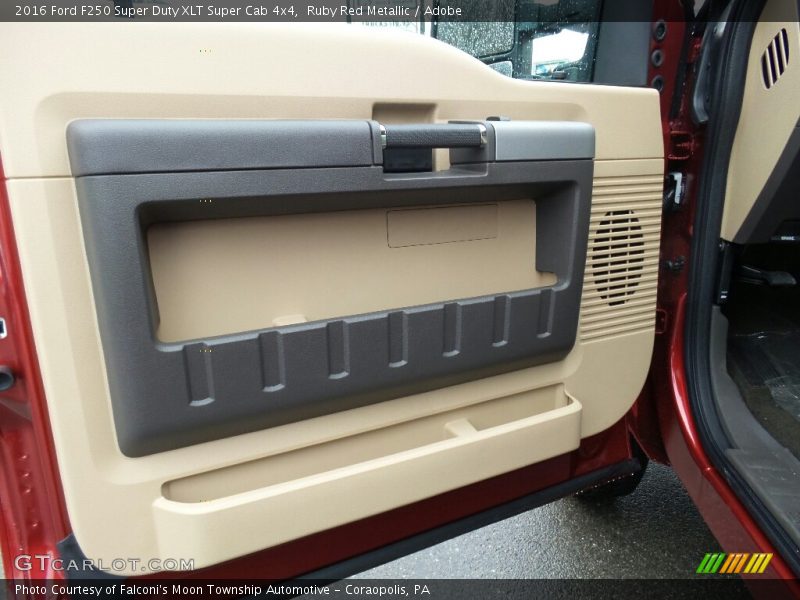 Ruby Red Metallic / Adobe 2016 Ford F250 Super Duty XLT Super Cab 4x4