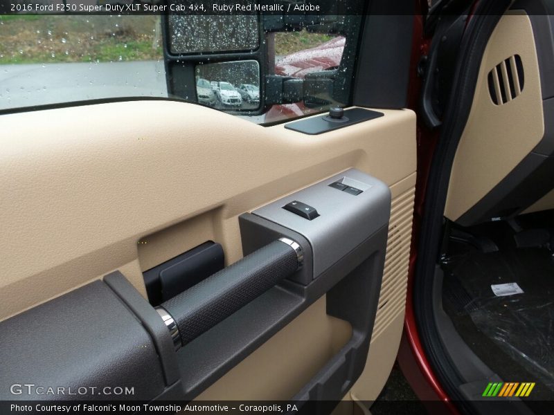 Ruby Red Metallic / Adobe 2016 Ford F250 Super Duty XLT Super Cab 4x4