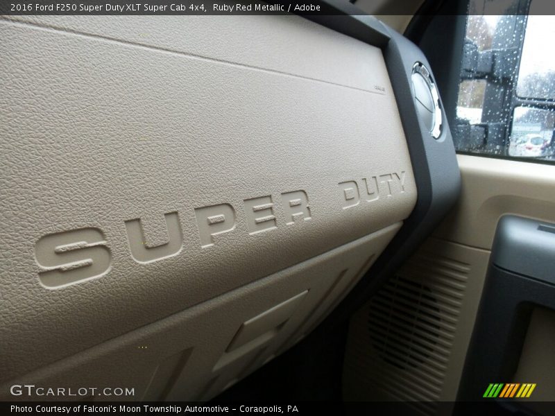 Ruby Red Metallic / Adobe 2016 Ford F250 Super Duty XLT Super Cab 4x4