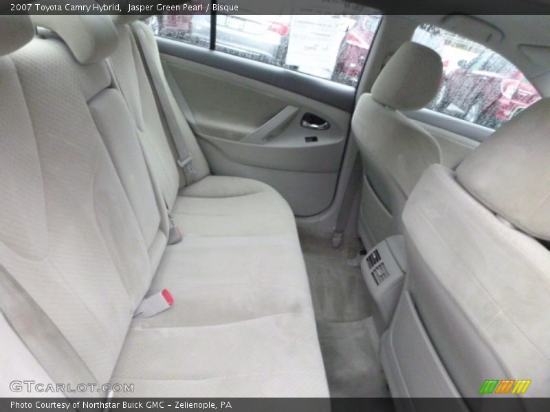 Jasper Green Pearl / Bisque 2007 Toyota Camry Hybrid