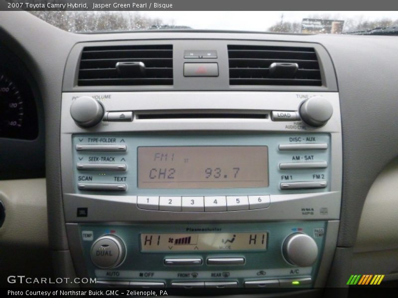 Jasper Green Pearl / Bisque 2007 Toyota Camry Hybrid