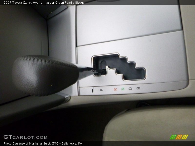 Jasper Green Pearl / Bisque 2007 Toyota Camry Hybrid