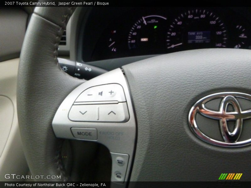 Jasper Green Pearl / Bisque 2007 Toyota Camry Hybrid