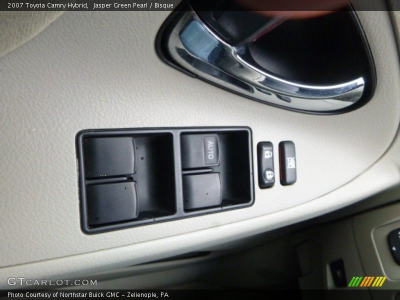 Jasper Green Pearl / Bisque 2007 Toyota Camry Hybrid
