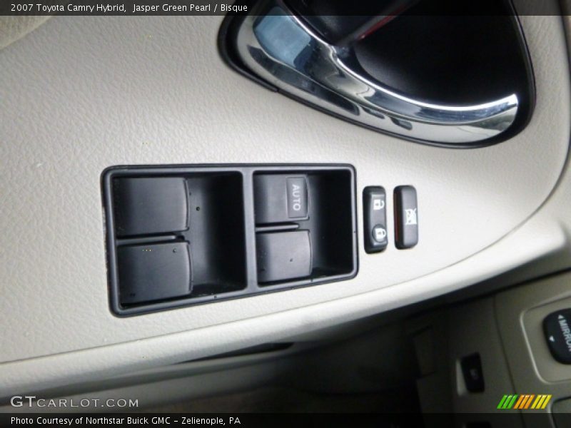 Jasper Green Pearl / Bisque 2007 Toyota Camry Hybrid