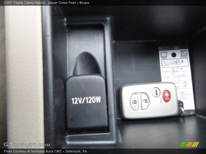 Jasper Green Pearl / Bisque 2007 Toyota Camry Hybrid