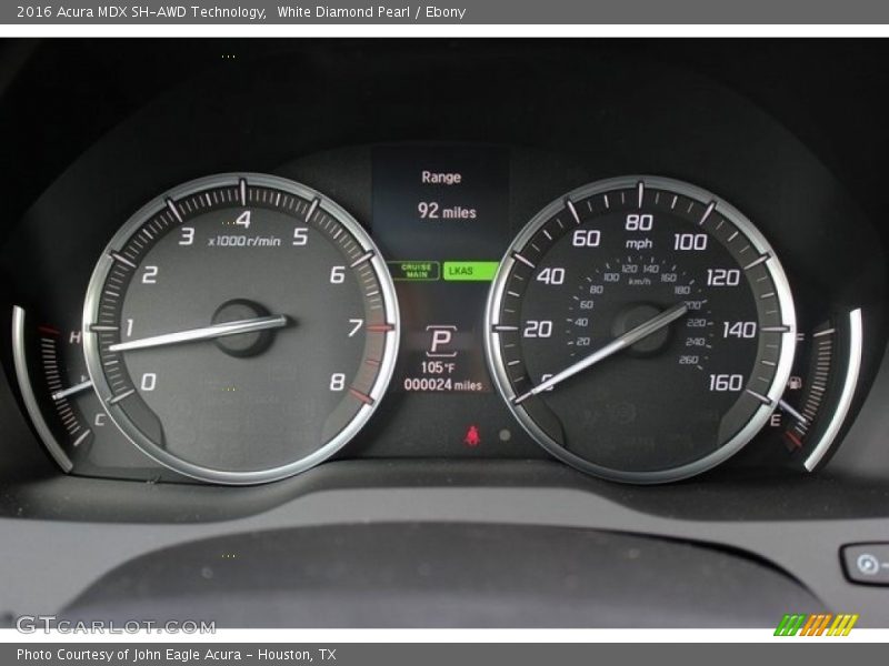 White Diamond Pearl / Ebony 2016 Acura MDX SH-AWD Technology