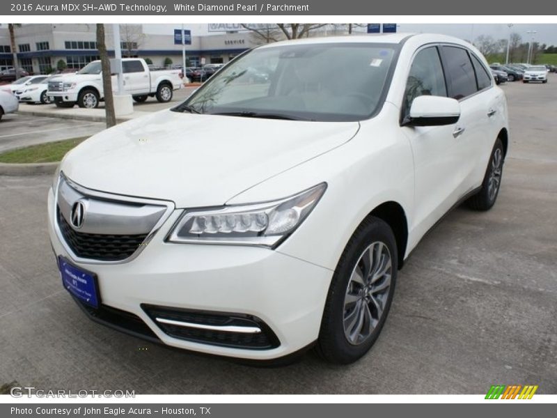 White Diamond Pearl / Parchment 2016 Acura MDX SH-AWD Technology