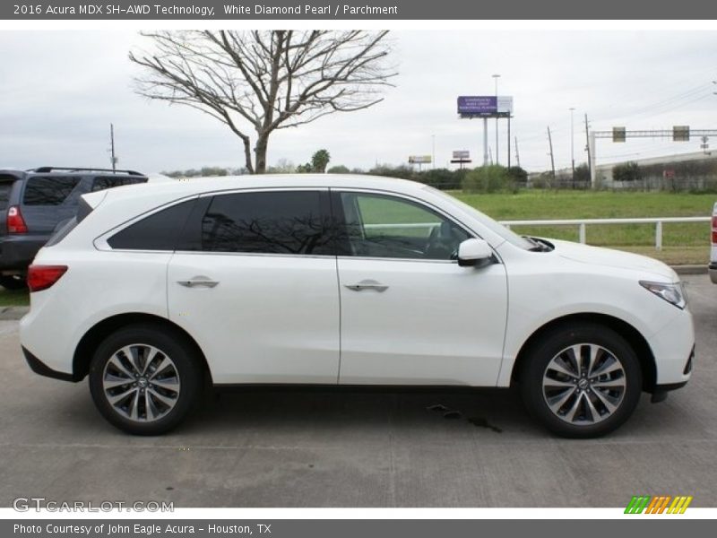 White Diamond Pearl / Parchment 2016 Acura MDX SH-AWD Technology