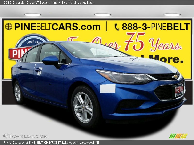 Kinetic Blue Metallic / Jet Black 2016 Chevrolet Cruze LT Sedan