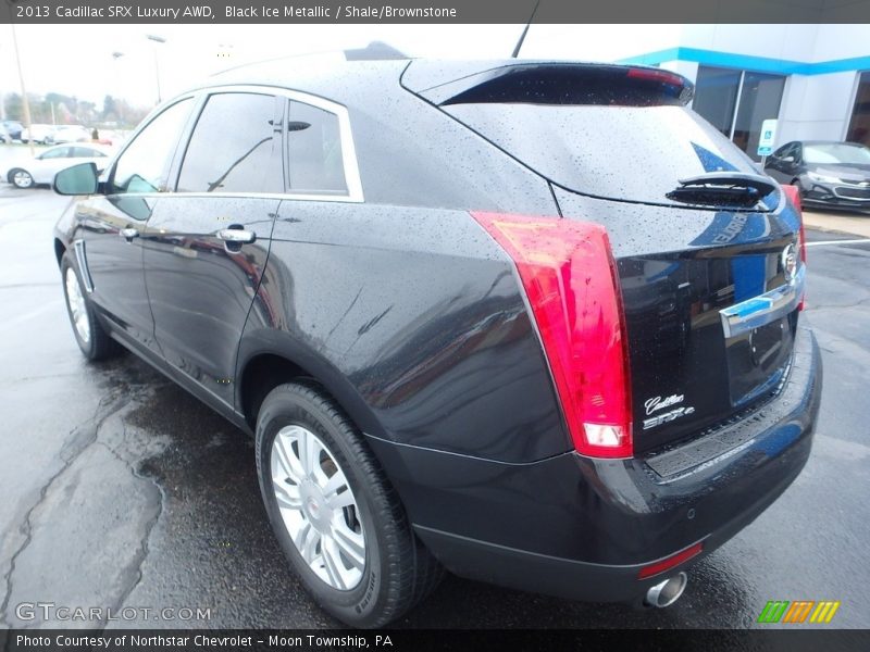 Black Ice Metallic / Shale/Brownstone 2013 Cadillac SRX Luxury AWD