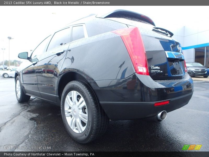 Black Ice Metallic / Shale/Brownstone 2013 Cadillac SRX Luxury AWD