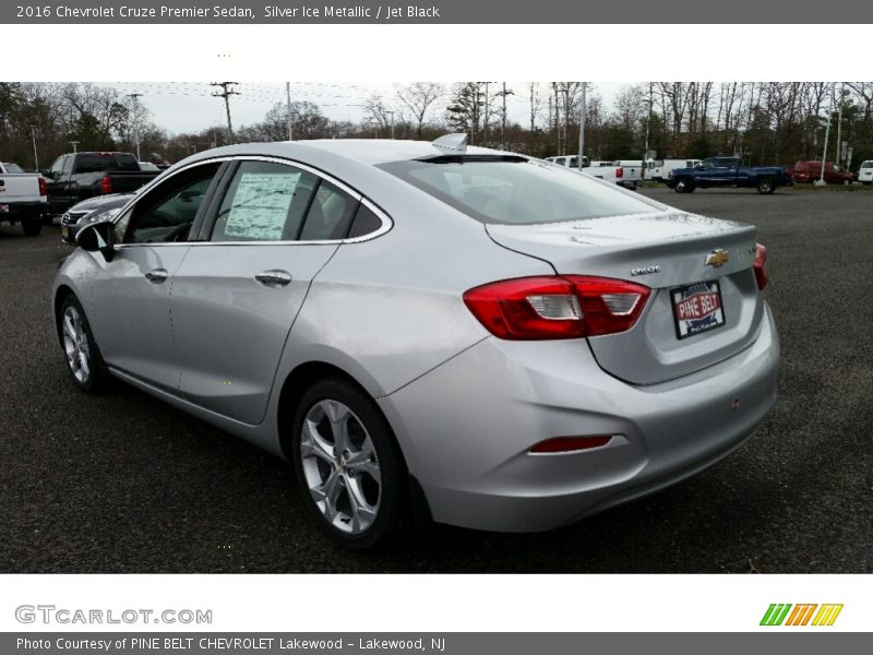 Silver Ice Metallic / Jet Black 2016 Chevrolet Cruze Premier Sedan