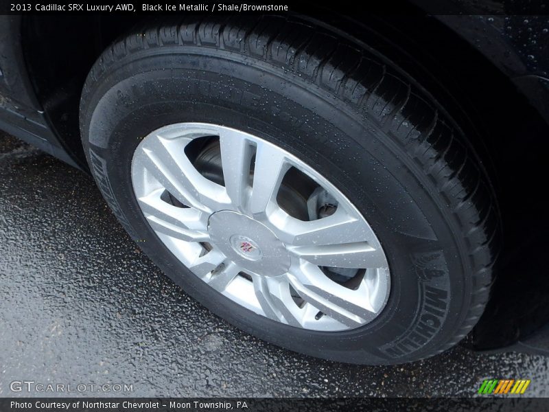 Black Ice Metallic / Shale/Brownstone 2013 Cadillac SRX Luxury AWD