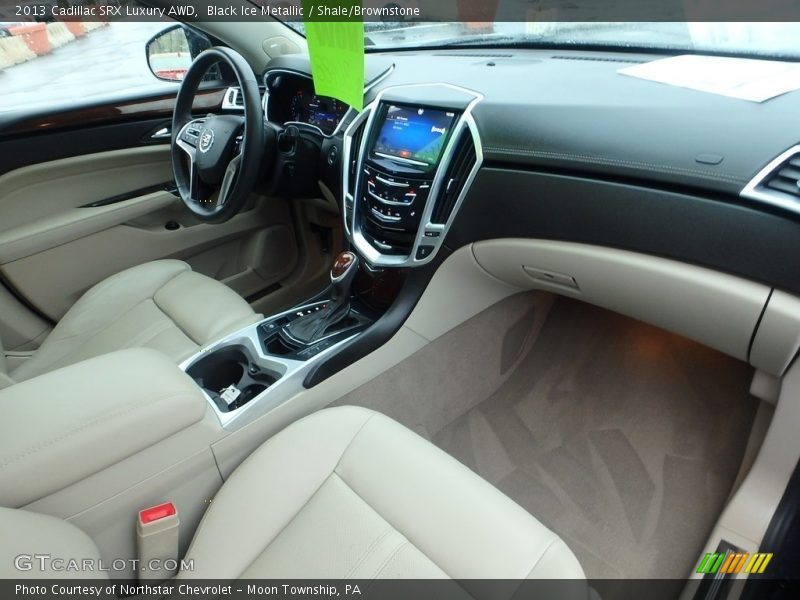 Black Ice Metallic / Shale/Brownstone 2013 Cadillac SRX Luxury AWD
