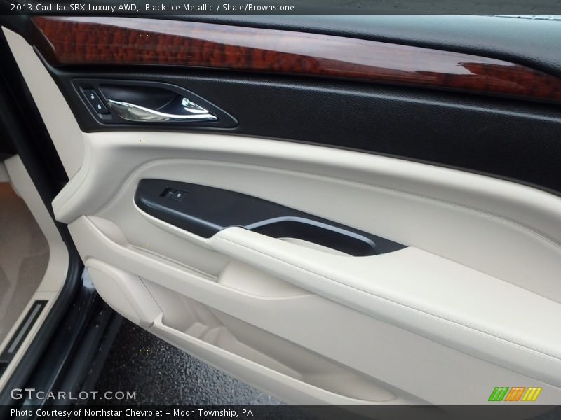 Black Ice Metallic / Shale/Brownstone 2013 Cadillac SRX Luxury AWD