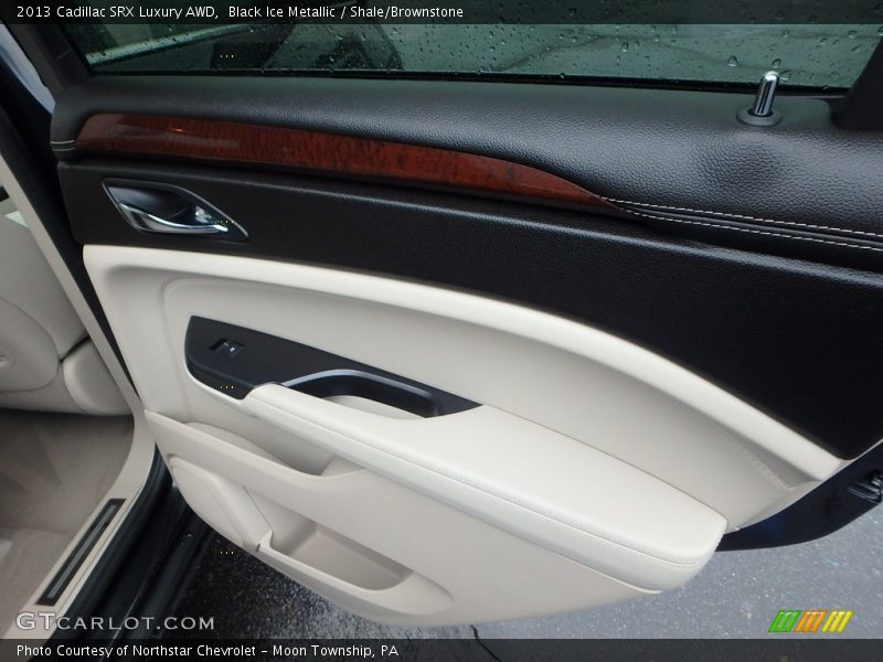 Black Ice Metallic / Shale/Brownstone 2013 Cadillac SRX Luxury AWD