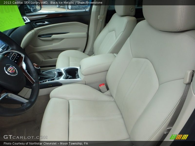 Black Ice Metallic / Shale/Brownstone 2013 Cadillac SRX Luxury AWD