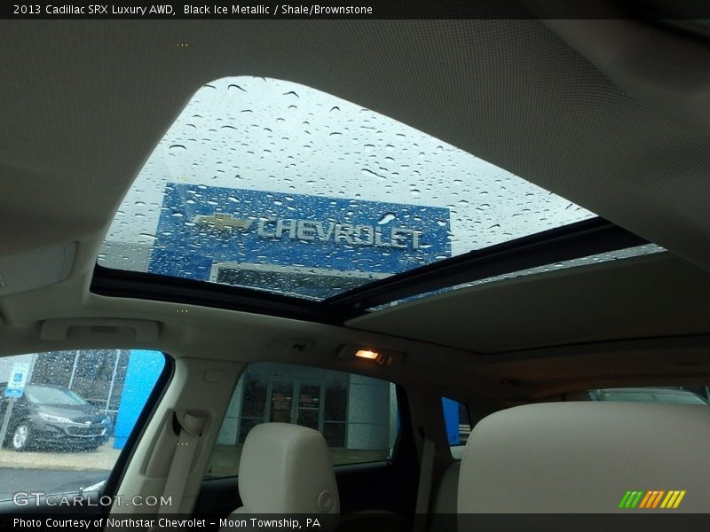 Black Ice Metallic / Shale/Brownstone 2013 Cadillac SRX Luxury AWD