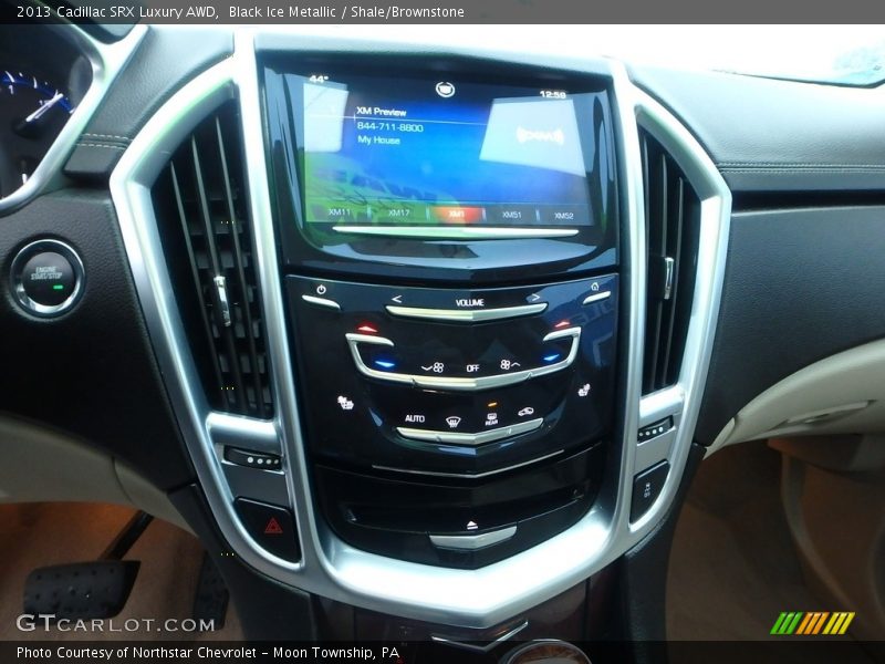 Black Ice Metallic / Shale/Brownstone 2013 Cadillac SRX Luxury AWD