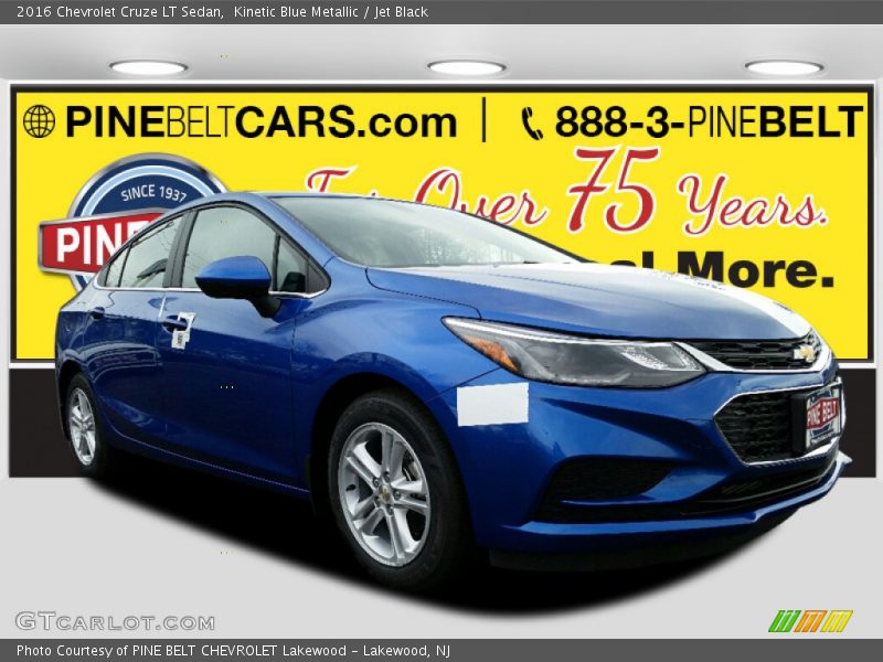 Kinetic Blue Metallic / Jet Black 2016 Chevrolet Cruze LT Sedan