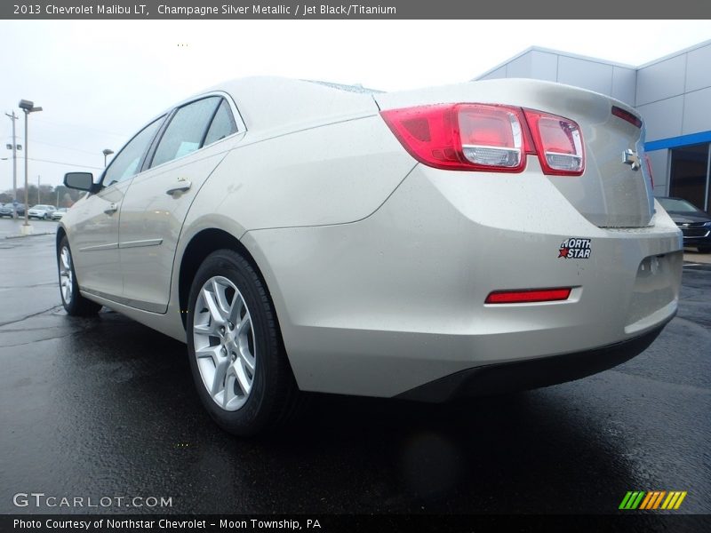 Champagne Silver Metallic / Jet Black/Titanium 2013 Chevrolet Malibu LT