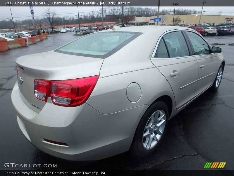 Champagne Silver Metallic / Jet Black/Titanium 2013 Chevrolet Malibu LT