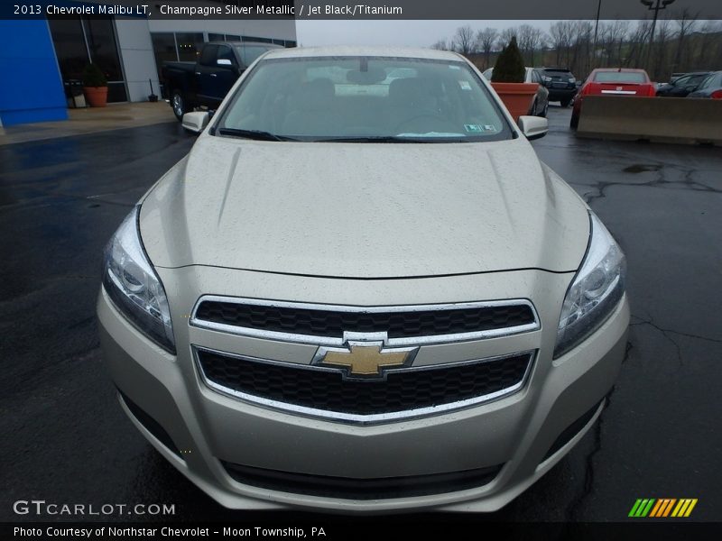 Champagne Silver Metallic / Jet Black/Titanium 2013 Chevrolet Malibu LT