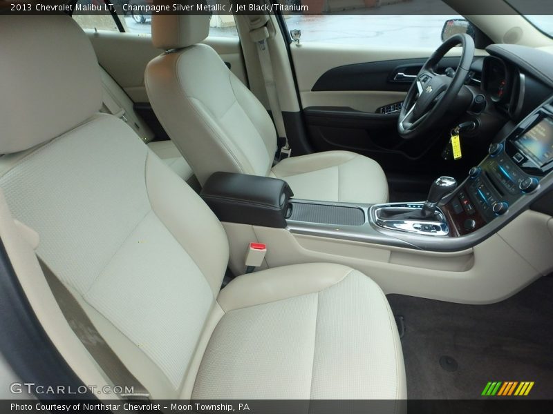Champagne Silver Metallic / Jet Black/Titanium 2013 Chevrolet Malibu LT