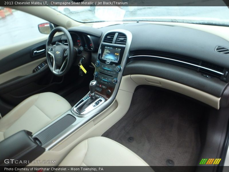 Champagne Silver Metallic / Jet Black/Titanium 2013 Chevrolet Malibu LT