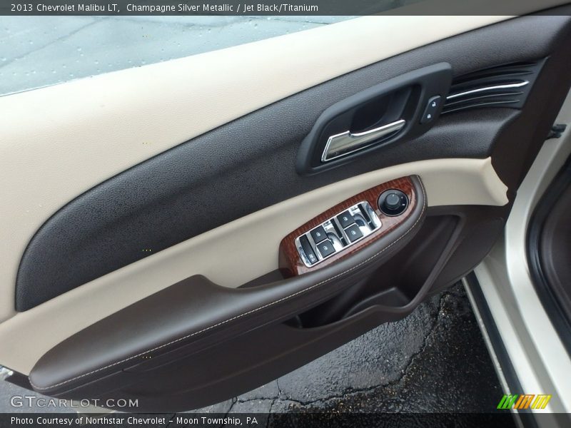 Champagne Silver Metallic / Jet Black/Titanium 2013 Chevrolet Malibu LT