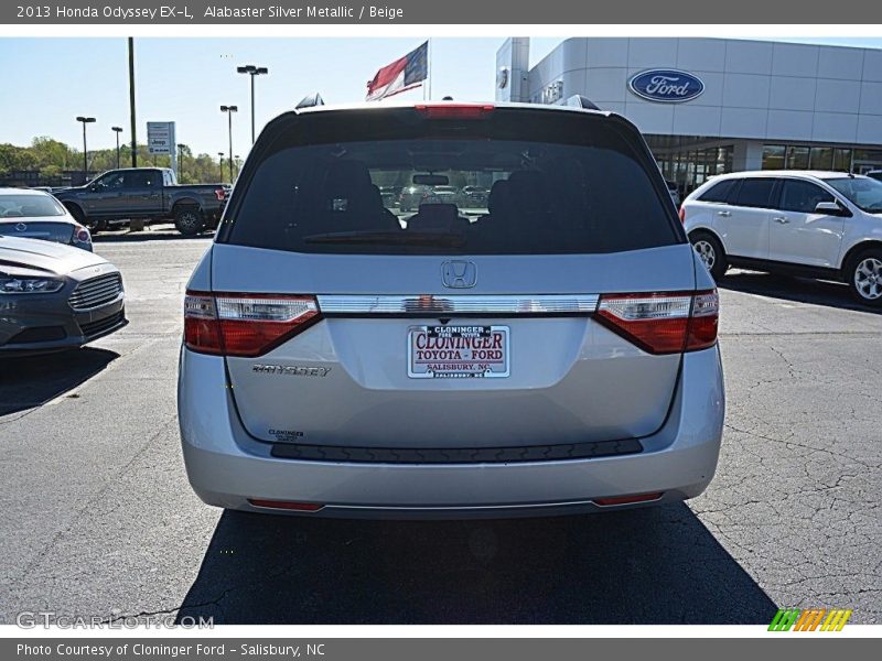 Alabaster Silver Metallic / Beige 2013 Honda Odyssey EX-L