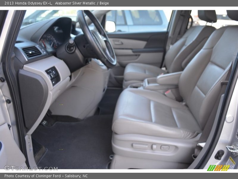 Alabaster Silver Metallic / Beige 2013 Honda Odyssey EX-L