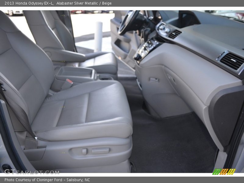 Alabaster Silver Metallic / Beige 2013 Honda Odyssey EX-L