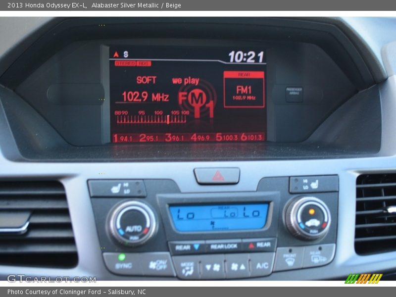 Alabaster Silver Metallic / Beige 2013 Honda Odyssey EX-L