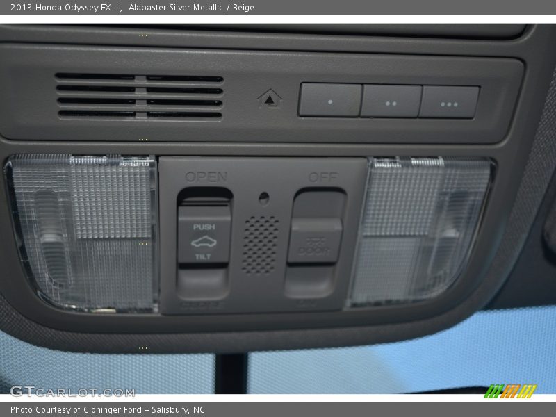 Alabaster Silver Metallic / Beige 2013 Honda Odyssey EX-L