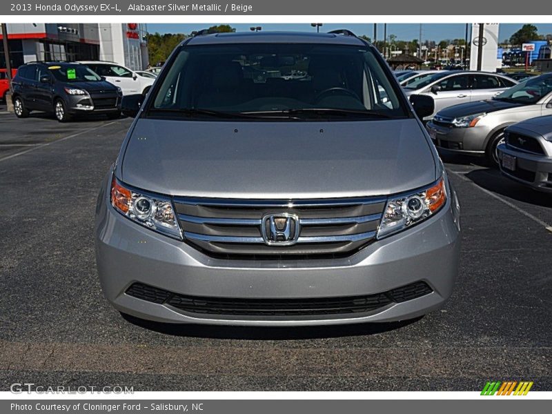 Alabaster Silver Metallic / Beige 2013 Honda Odyssey EX-L