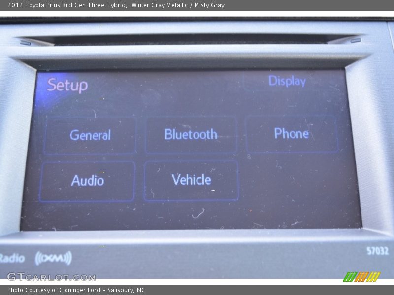 Winter Gray Metallic / Misty Gray 2012 Toyota Prius 3rd Gen Three Hybrid