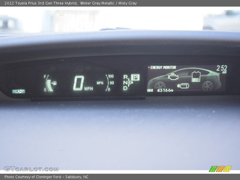 Winter Gray Metallic / Misty Gray 2012 Toyota Prius 3rd Gen Three Hybrid