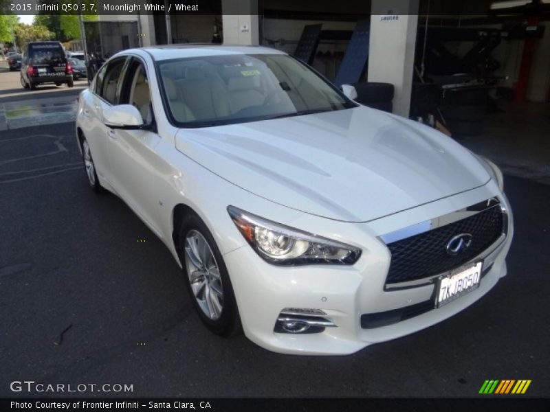 Moonlight White / Wheat 2015 Infiniti Q50 3.7