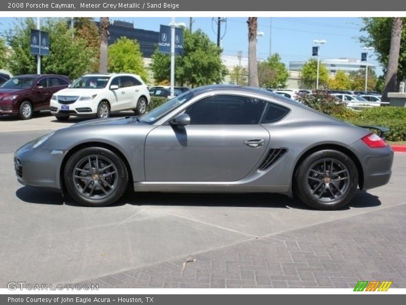 Meteor Grey Metallic / Sand Beige 2008 Porsche Cayman