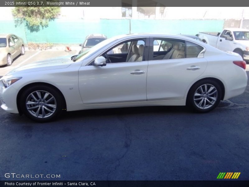 Moonlight White / Wheat 2015 Infiniti Q50 3.7