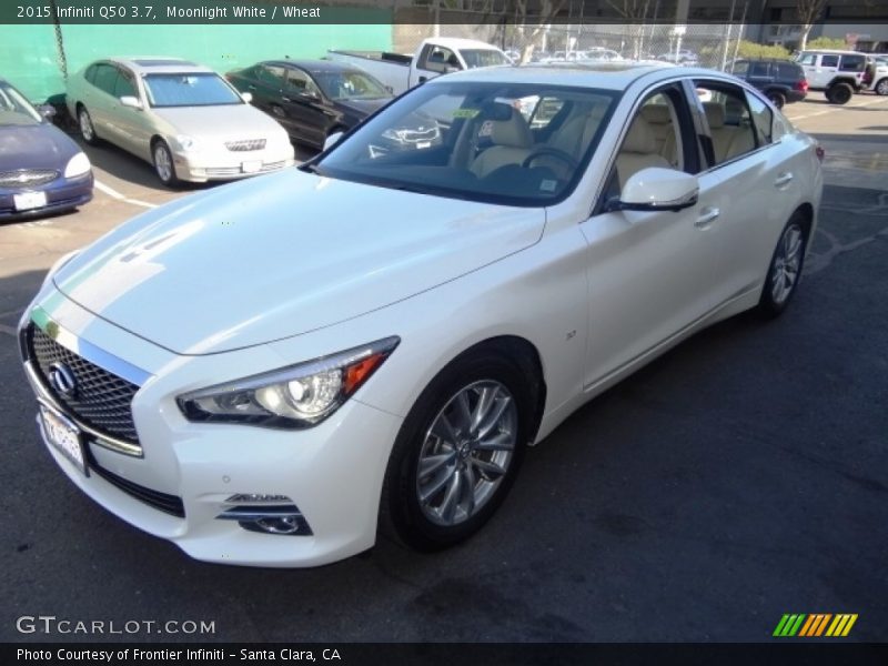 Moonlight White / Wheat 2015 Infiniti Q50 3.7