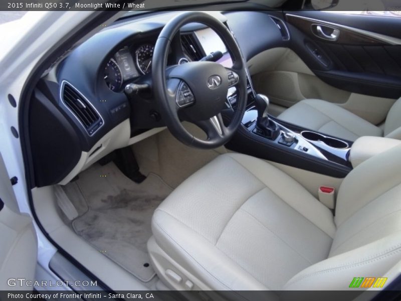 Moonlight White / Wheat 2015 Infiniti Q50 3.7